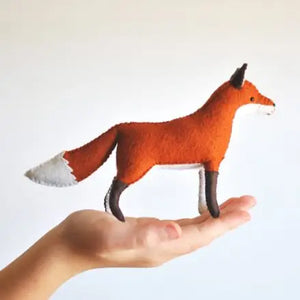 Felt Fox Stuffed Animal Craft Sewing Kit - Curriculum and Supplies