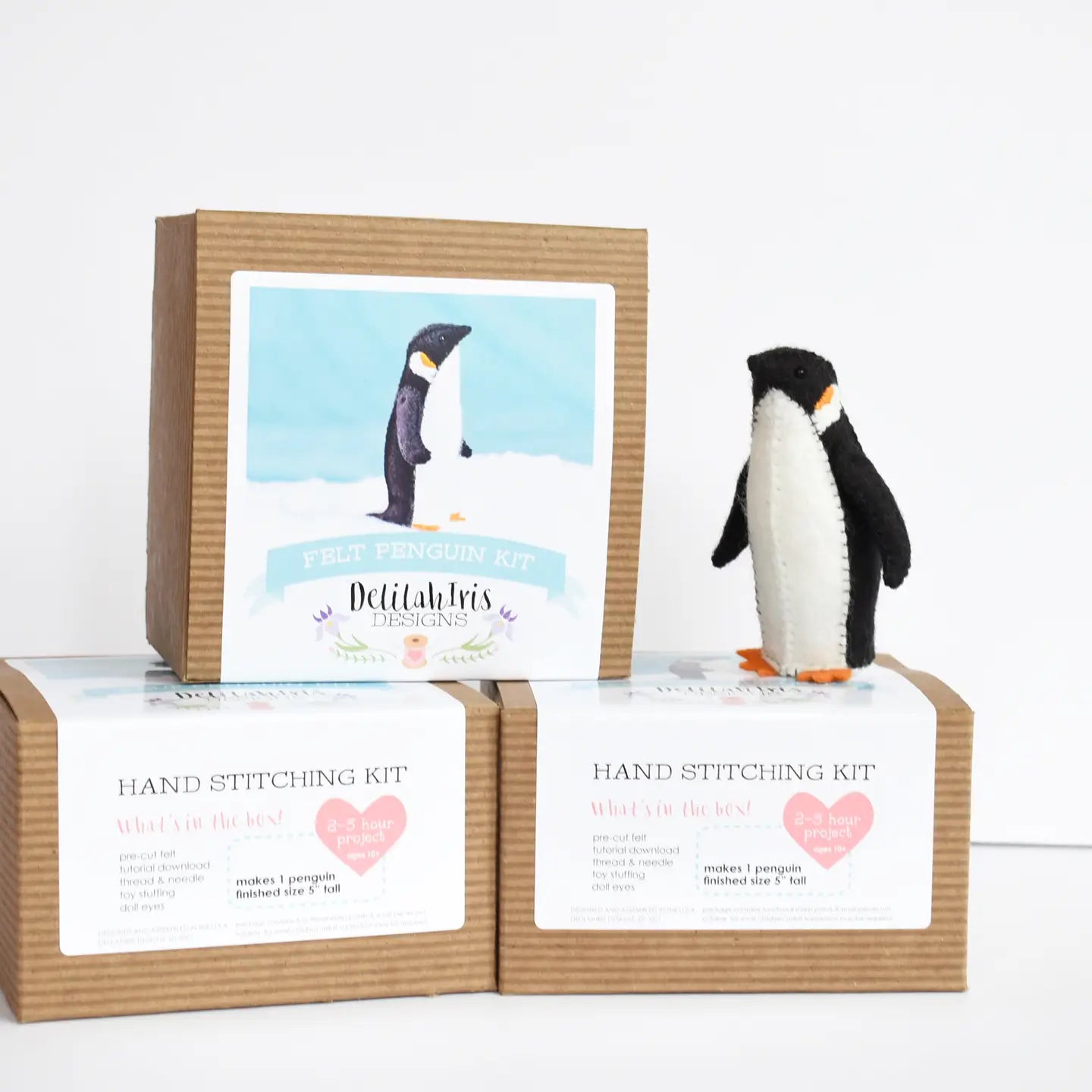 Penguin Felt Animal Sewing Kit - Curriculum and Supplies