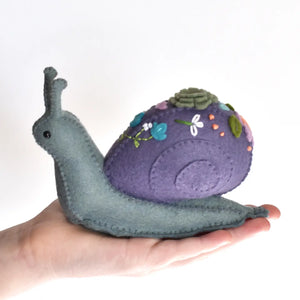 Stuffed Snail Craft Sewing Craft Kit Purple - Curriculum and Supplies