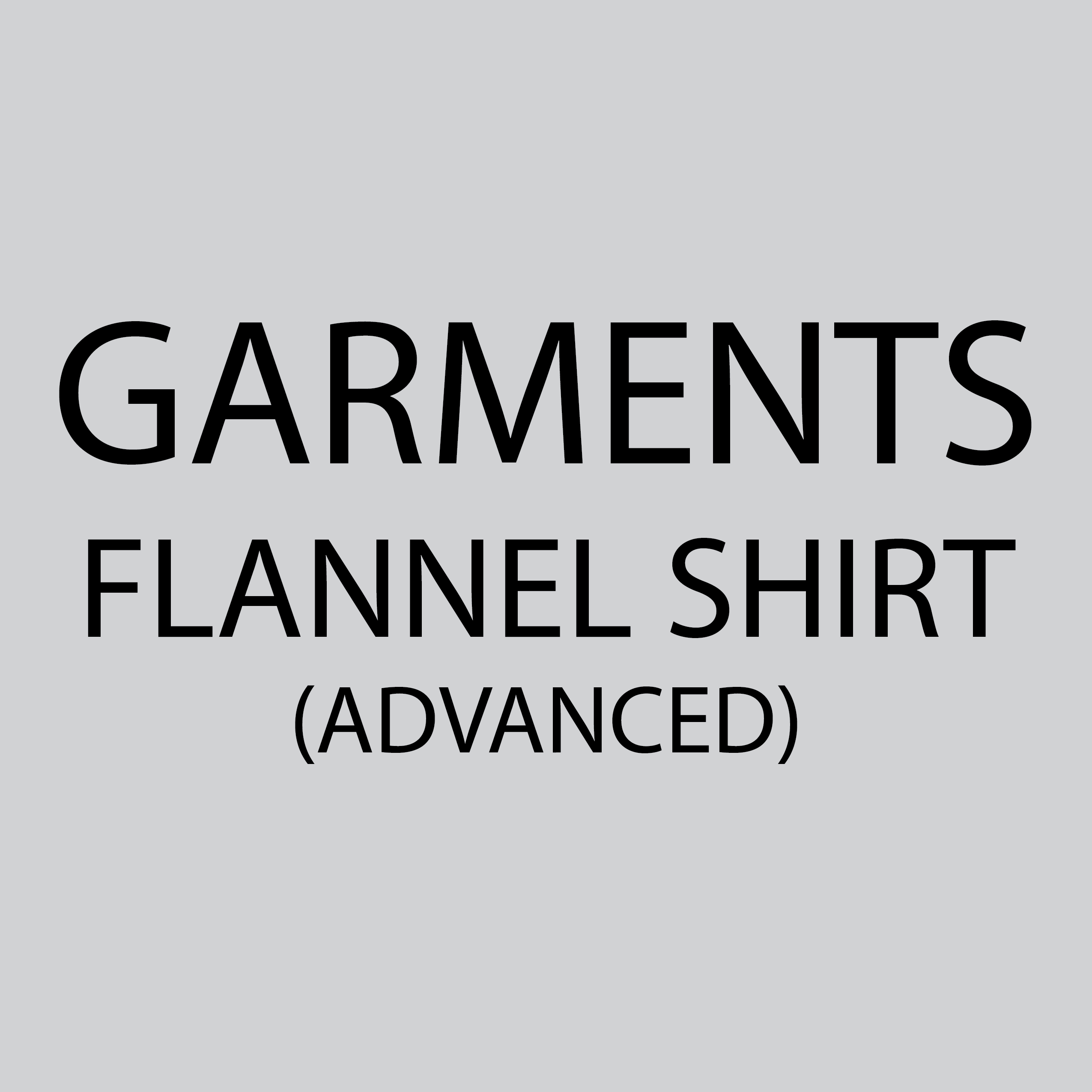 WEDNESDAY Kids Garment Sewing Flannel Shirt 12:00-1:30 - January - May 2026