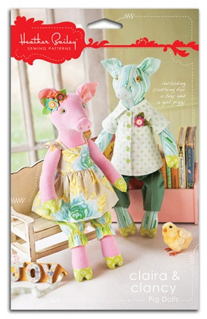 Heather Bailey : Claira & Clancy Pig Dolls