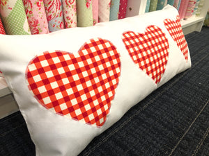 Adult Valentine Bolster Pillow Class - Saturday, February 8, 2025 - 10:00-12:30