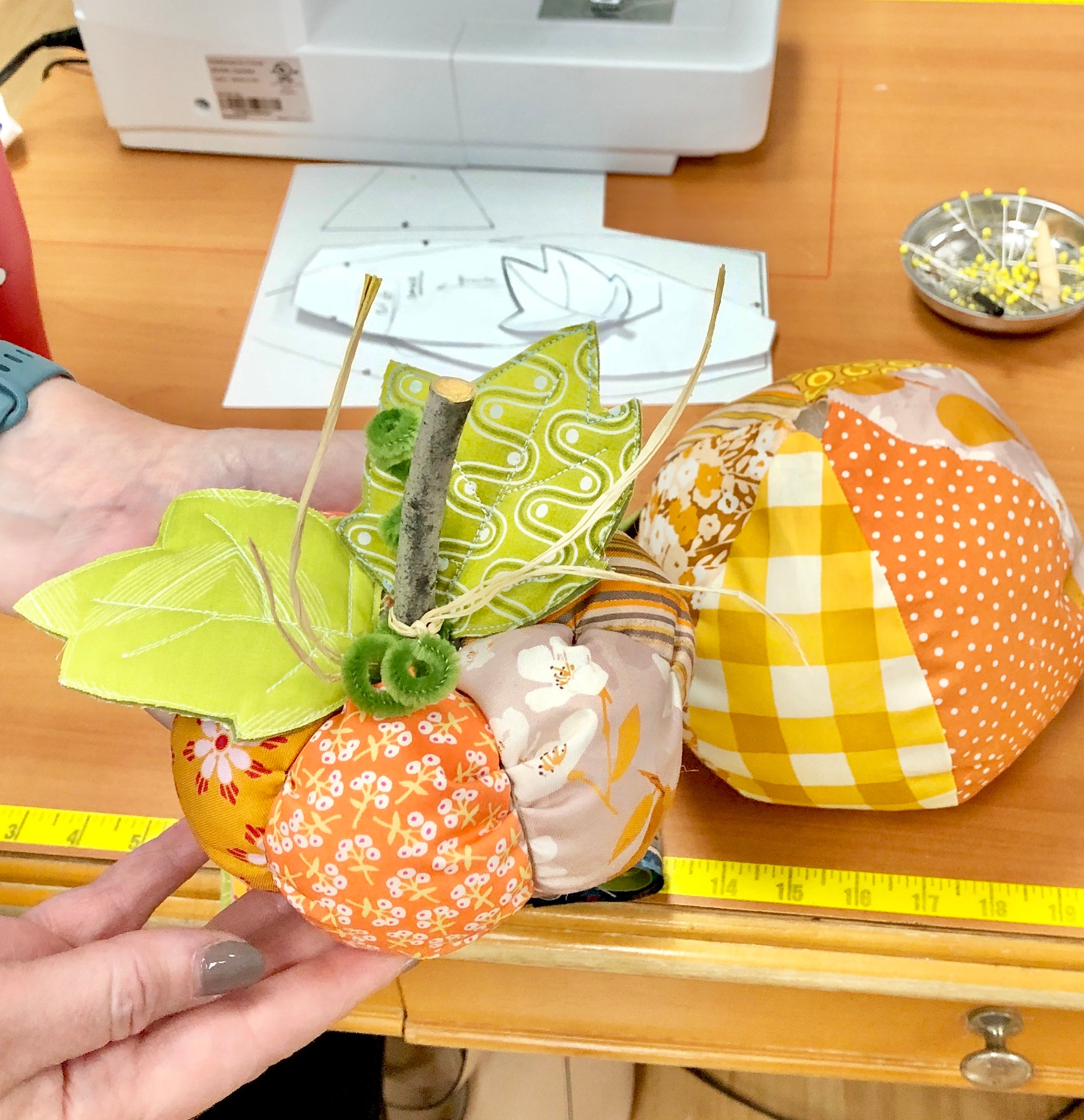 Adult/Teen Patchwork Pumpkin Class - Saturday, October 11, 2025 / 1:30-4:00