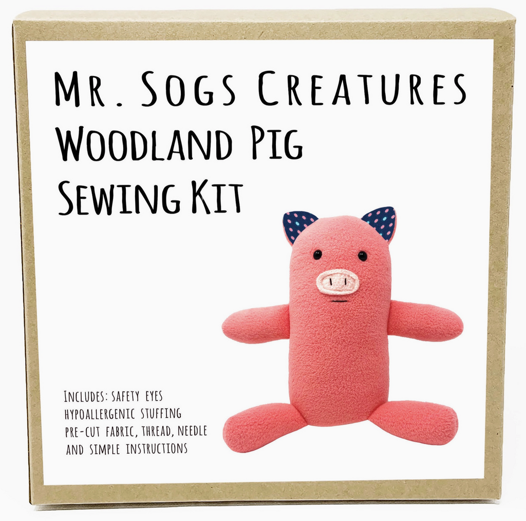 Mr Sogs Woodland Pig Stuffed Animal Sewing Kit