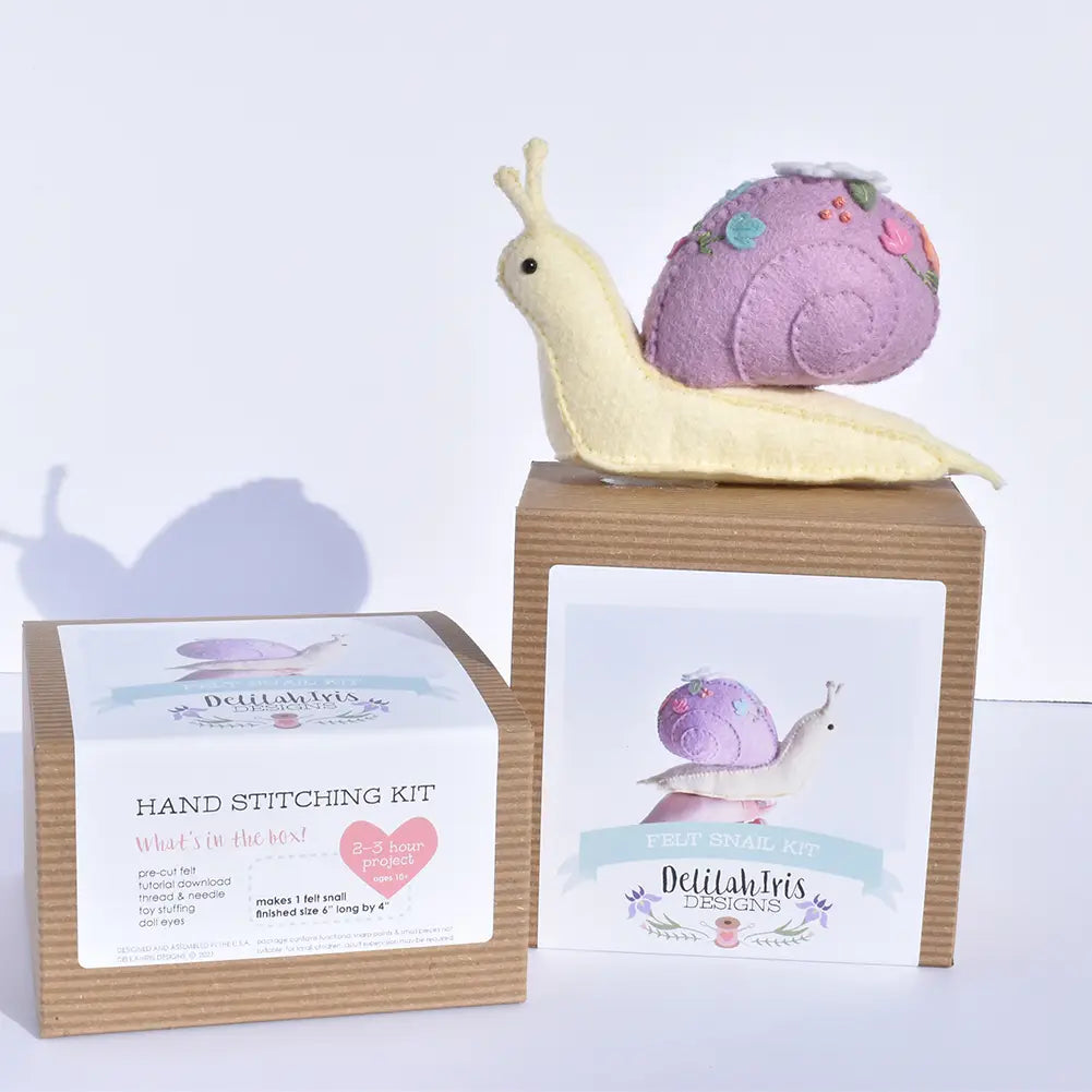 Stuffed Snail Craft Sewing Craft Kit - Curriculum and Supplies