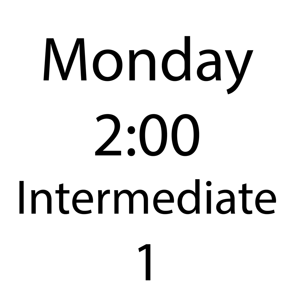 MONDAY 2:00 - 3:30 Kids Intermediate 1 Sewing - September-November 2025 M2I1