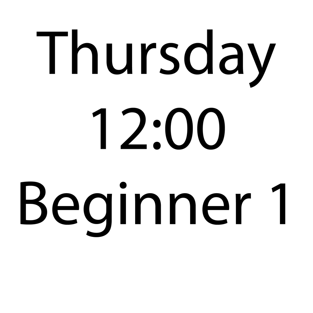 THURSDAY 12:00-1:30  Kids Beginner 1 Sewing , September-November 2025 TH12B1