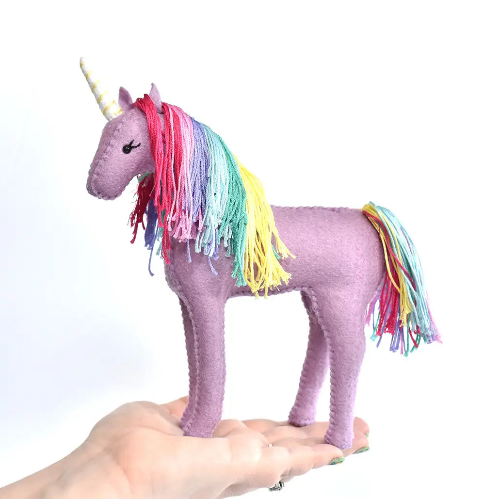 Felt Sewing Craft Project Kit- Rainbow Unicorn - Curriculum and Supplies