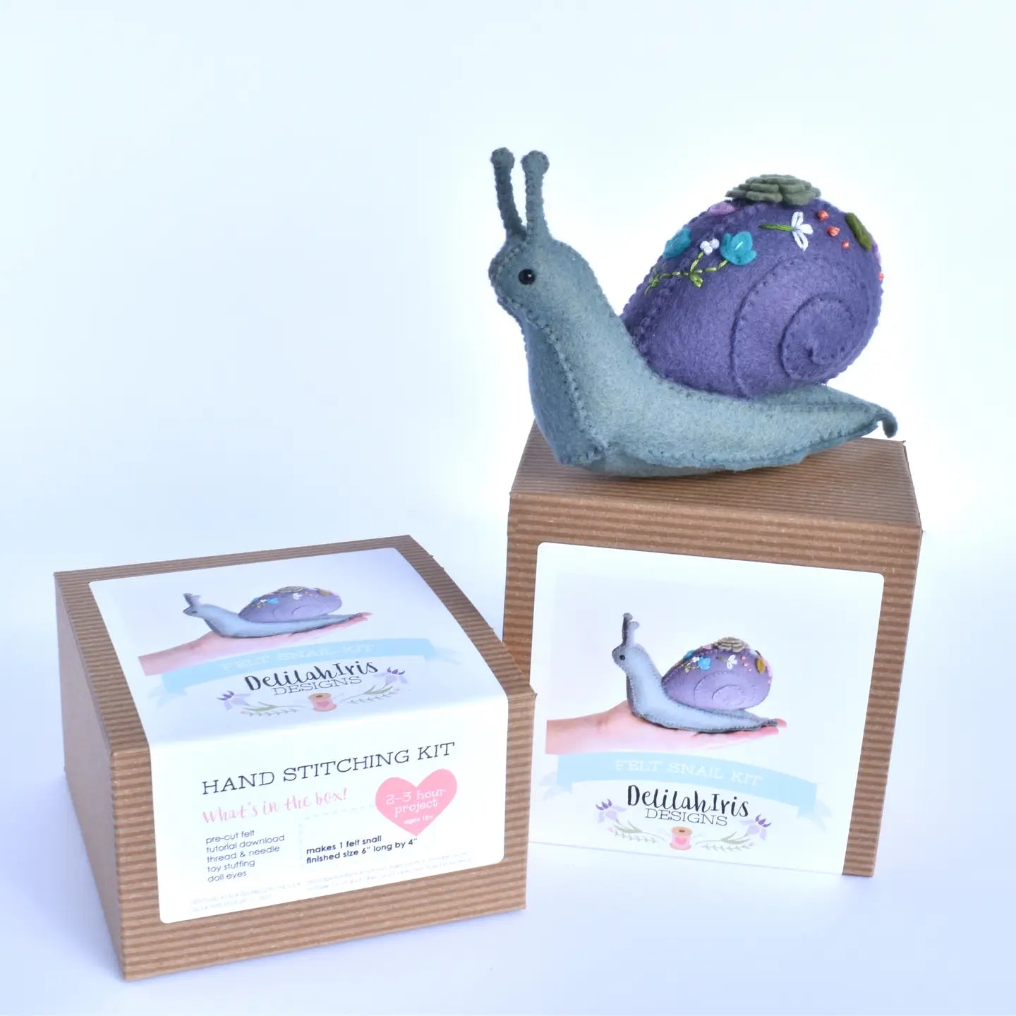 Stuffed Snail Craft Sewing Craft Kit Purple - Curriculum and Supplies