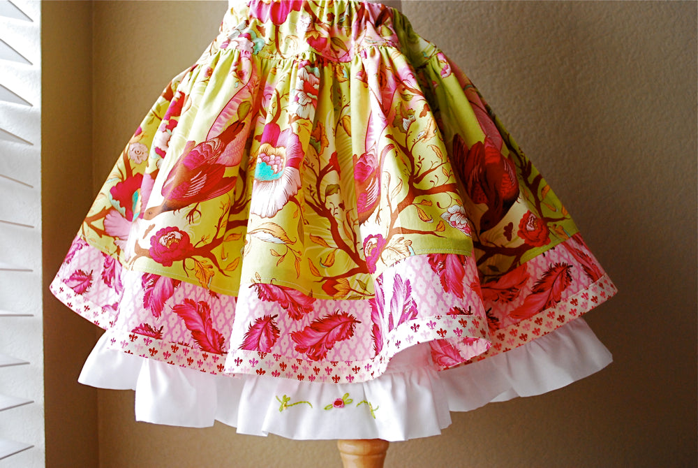 Sewing Pattern - Edith Twirl Skirt - Sizes 2T up to 10 - PDF Sewing Pattern - Download