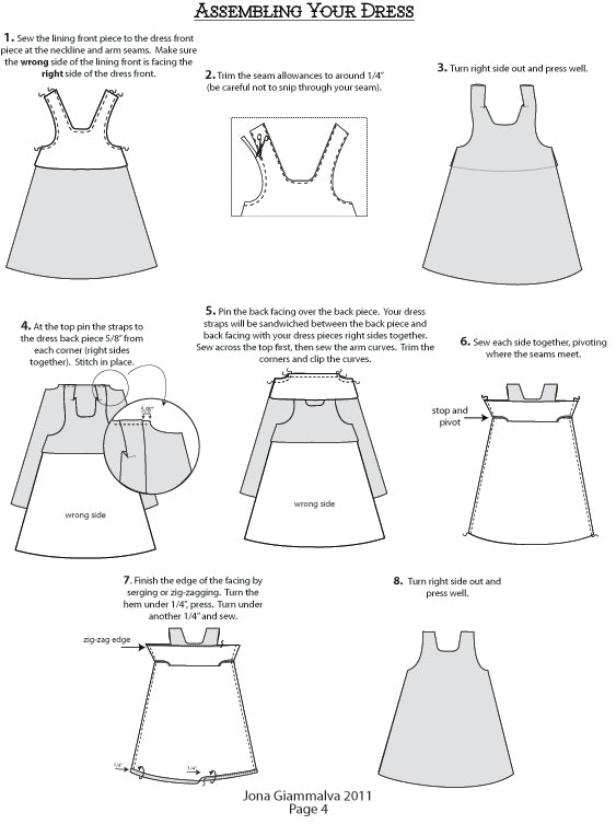 Sewing Pattern - Jemima Party Dress